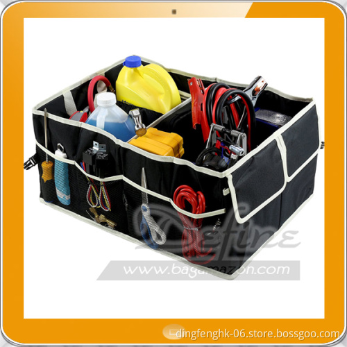 Fully Collapsible 3-Compartment Cargo Trunk Storage Organizer